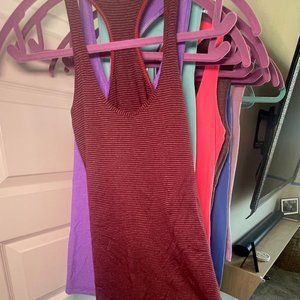 Lululemon Cool Racerback tank, size 6, Marroon